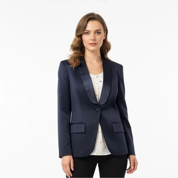 Jason Wu Navy Blazer - Picture 2 of 12